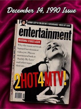 1990 Entertainment Weekly Magazine Dec Issue - Cover Madonna JML 90s Video